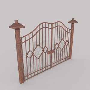 3D Garden Door model