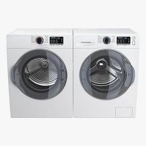 dryer washing machine generic 3D model