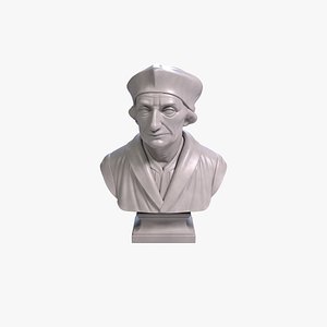 Desiderius Erasmus Bust Classical Bust Sculpture Printable STL File 3D model
