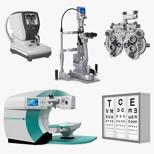 Eye Diagnosis and Surgery Instruments Collection 2