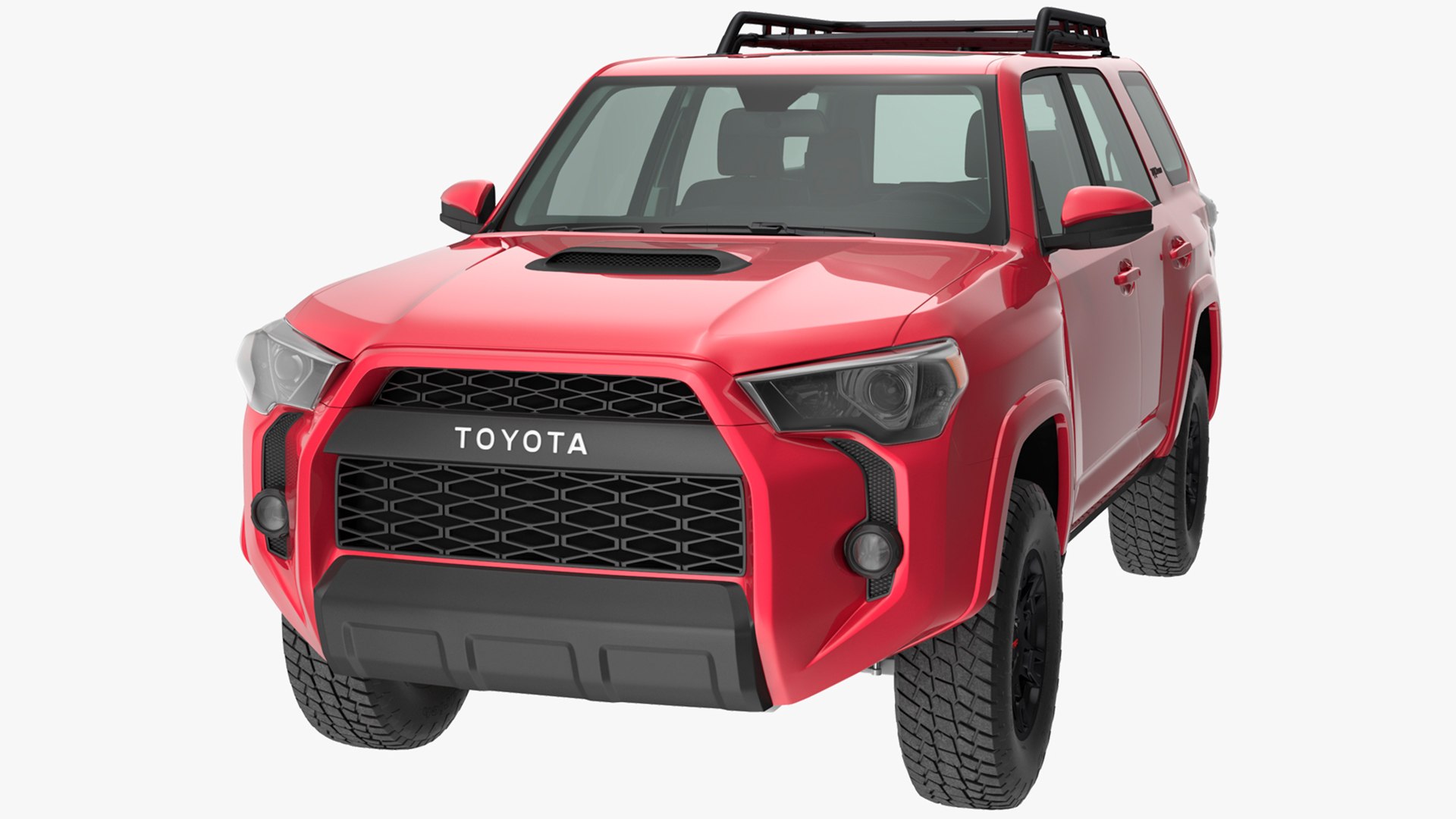 Toyota 4Runner TRD Pro Red Metallic 2021 3D model preview