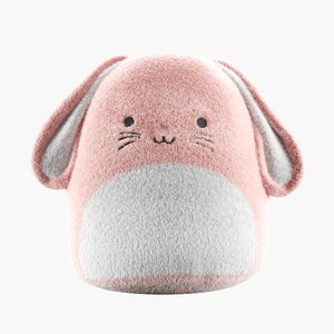 Plush Bunny Toy 3D model