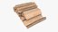 Holzscheite Haufen mit PBR 4K 8K