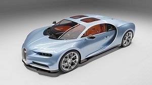 3D model BUGATTI CHIRON SKY VIEW