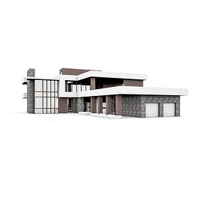 3d model residential villa