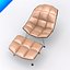 Chaise longue Jehs Laub e base posteriore articolata in filo ottomano