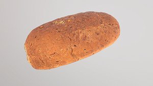 Sourdough Bread AR VR PBR  Lowpoly with game ready 3d Model 3D model