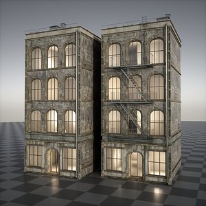 1800s building A 3D model