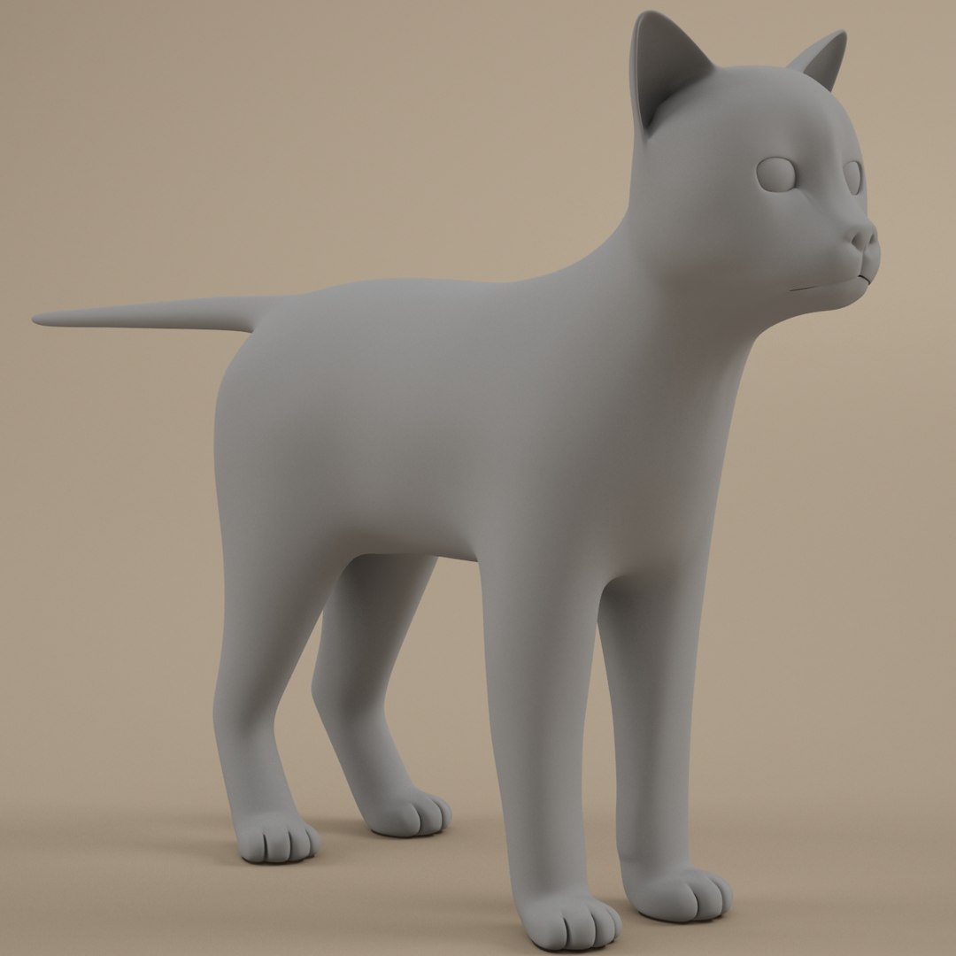 3d Model Of Cats Feline