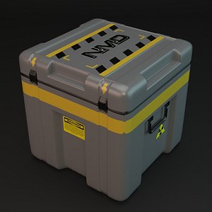 sci-fi container 3d obj