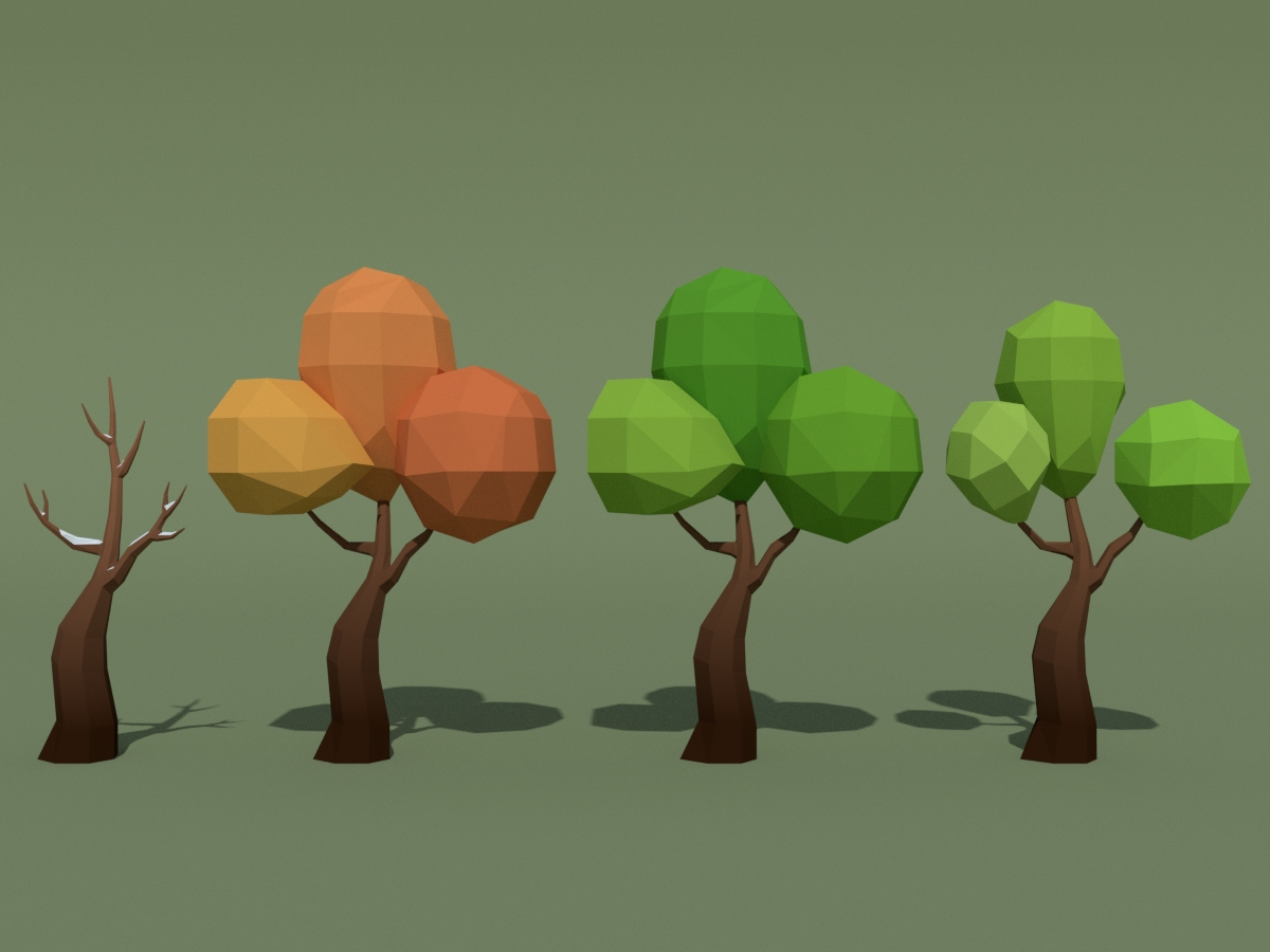 Pack trees 21 bonus 3D model - TurboSquid 1216495