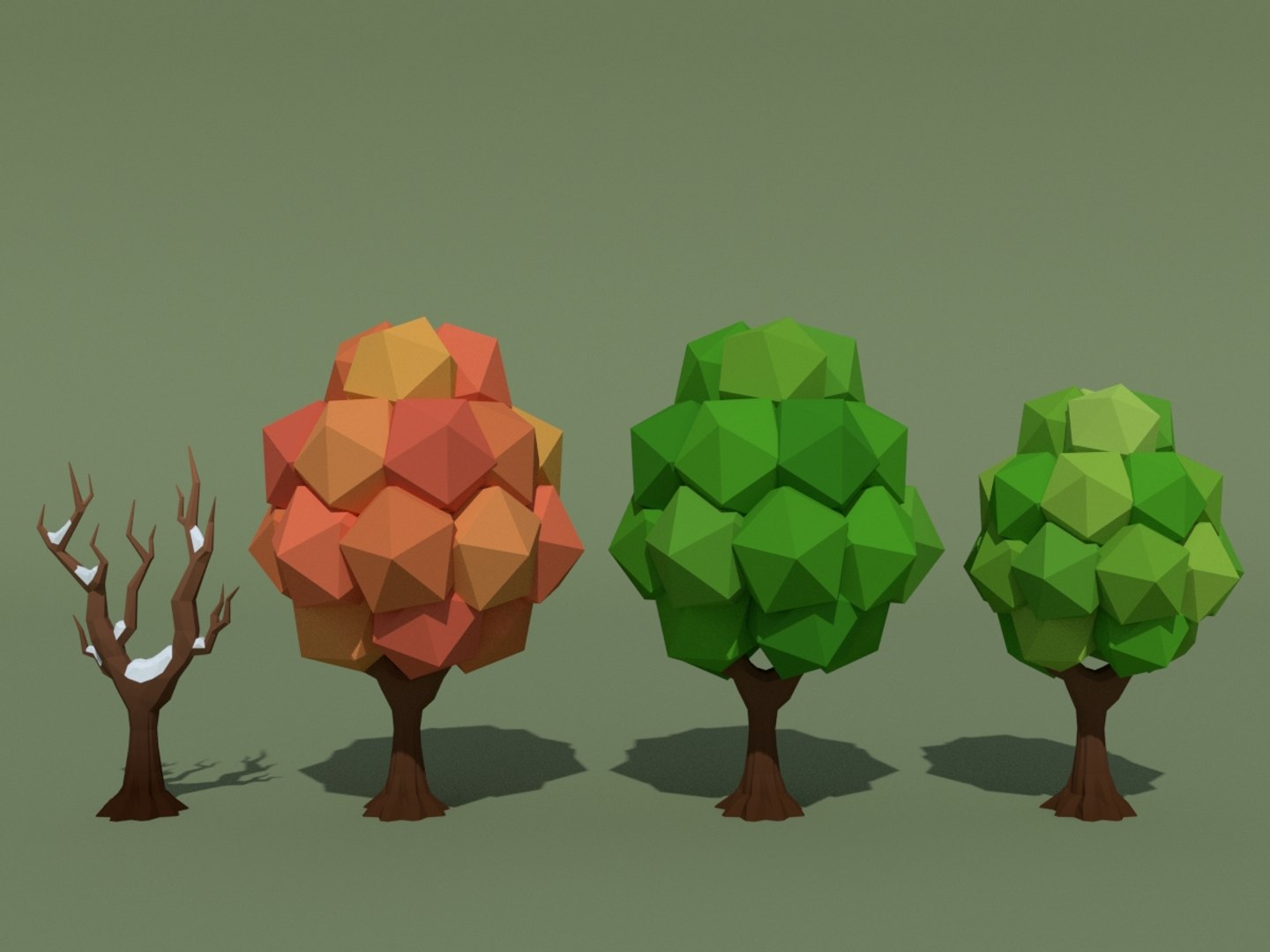 Pack trees 21 bonus 3D model - TurboSquid 1216495