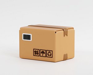 Cardboard package 3d model 3D model