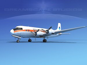 propellers douglas dc-6 3d model