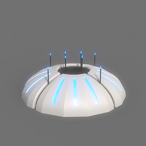 3D PBR Sci-Fi Building A19