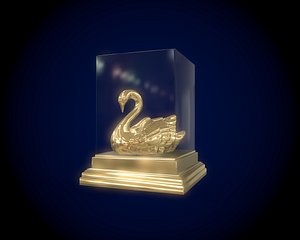 3D model Gold Swan