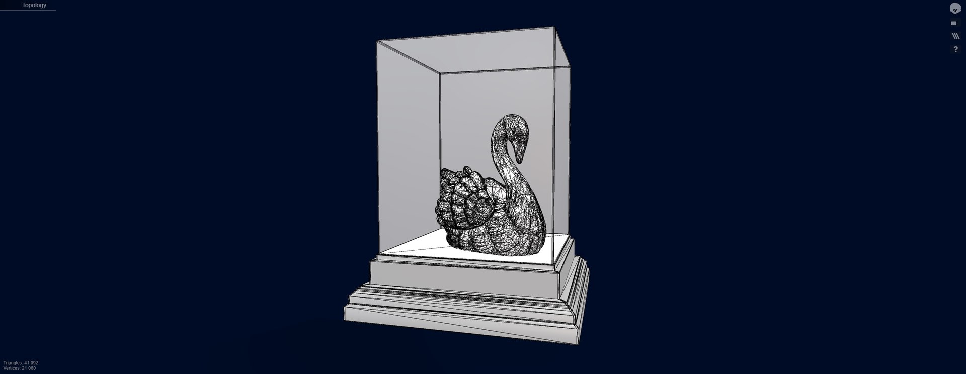 3D Model Gold Swan - TurboSquid 1996240