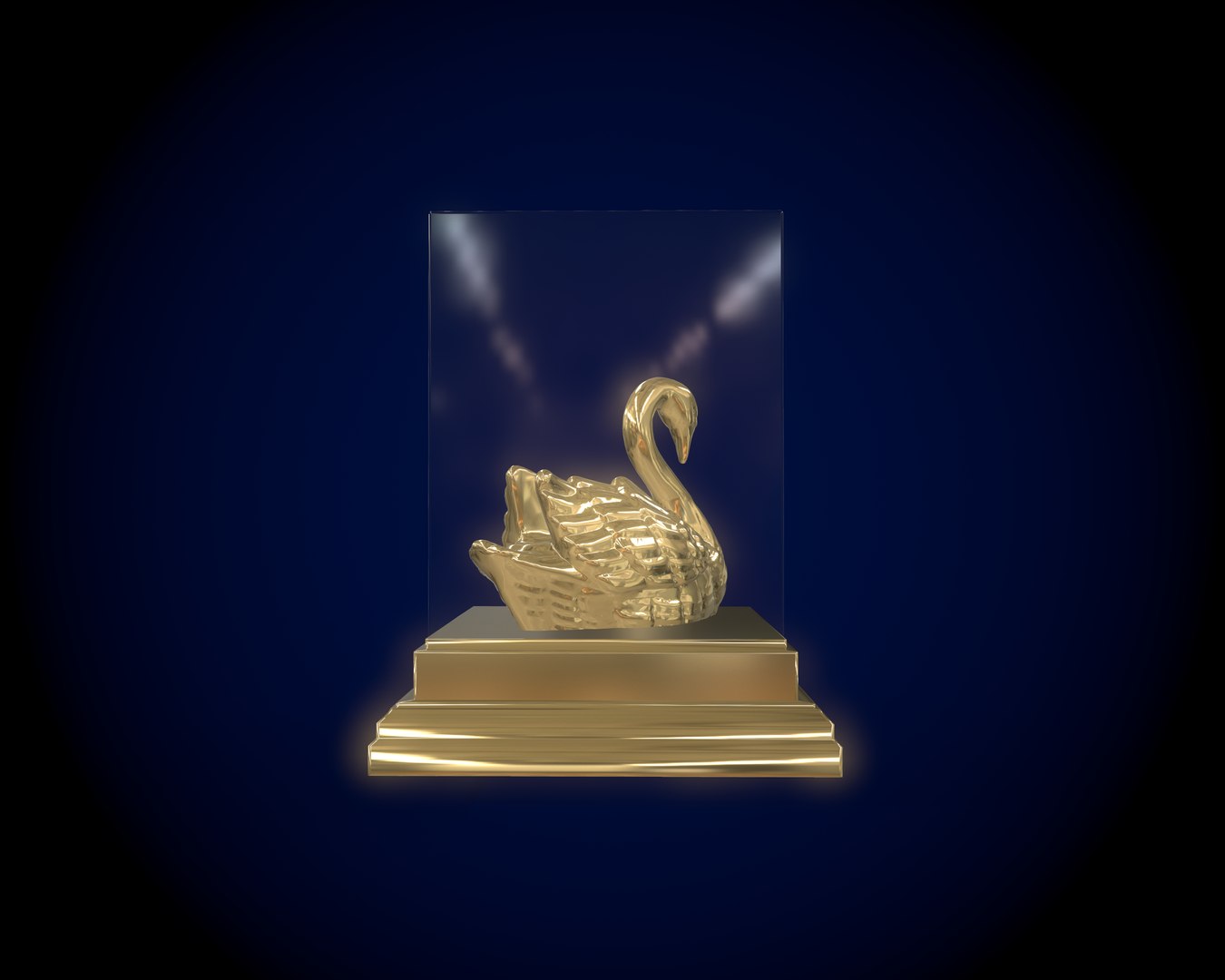 3D Model Gold Swan - TurboSquid 1996240
