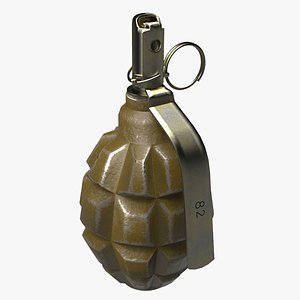 3D model grenade f1