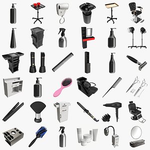Hairdresser shop items
