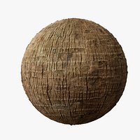 Sabal palm bark PBR tiled texture 8K