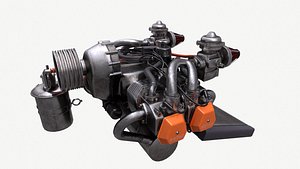Rotax 912 J Aircraft Engine - Real Time-