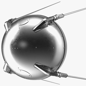 Sputnik 1 First Artificial Earth Satellite 3D