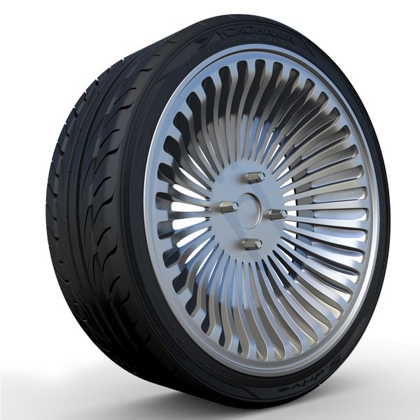 3d model yokohama s-drive tire rim