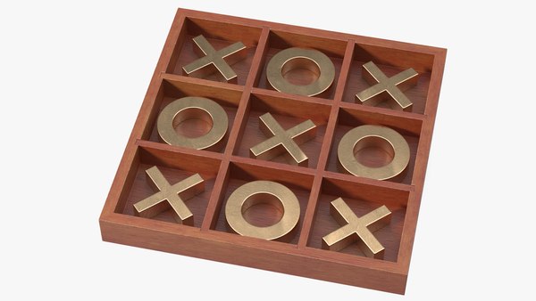 Tic Tac Toe Golden 3D model - TurboSquid 1782479