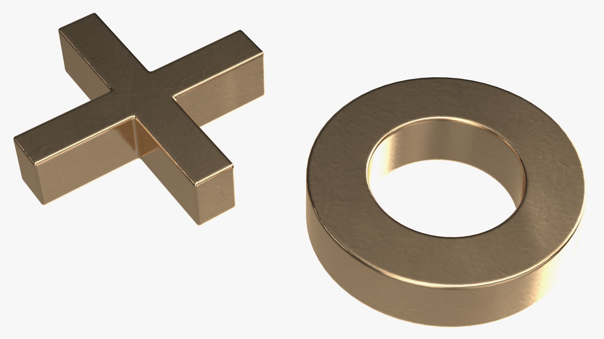 Tic Tac Toe Golden 3D model - TurboSquid 1782479