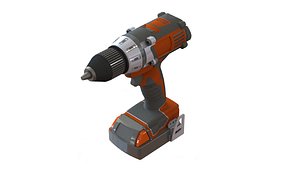 3D Milwaukee M18 Drill with Belt Clip and Battery