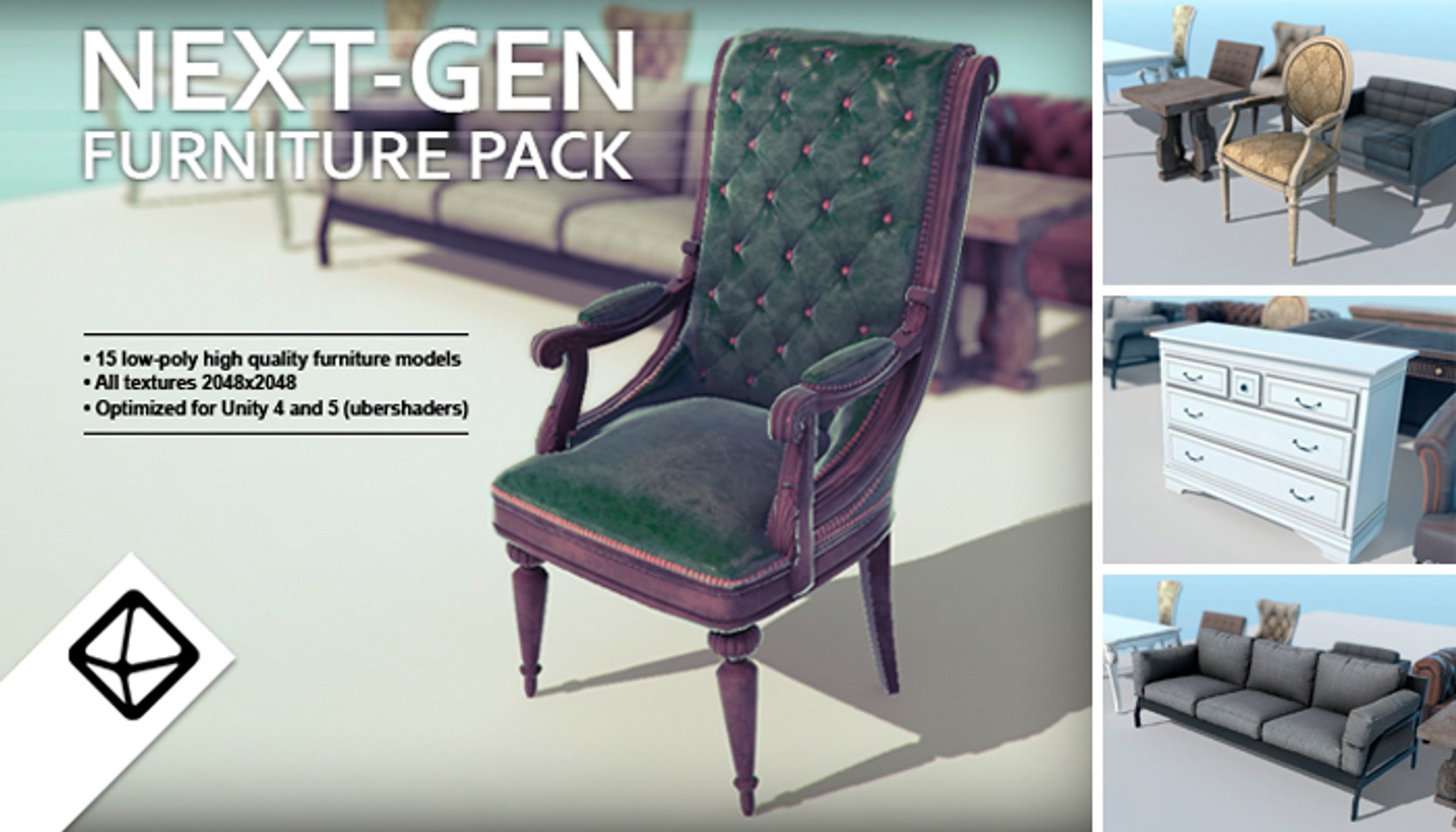 next-gen furniture pack 3d x