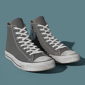 Dirty Converse All Star Black Sneakers model