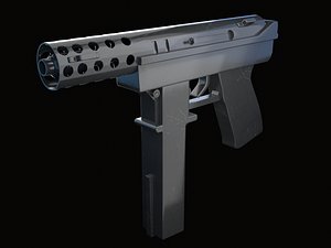 3D tec-9 gun