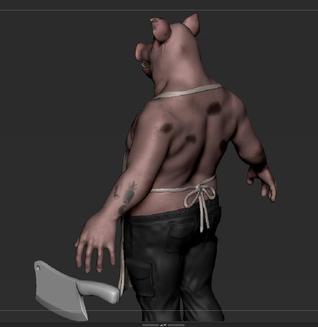 Pig Humanoid 3D model - TurboSquid 1743180