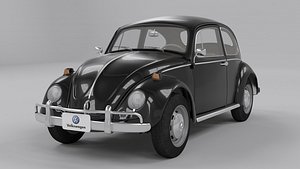 Volkswagen Beetle Fusca 1300 1963 3D model