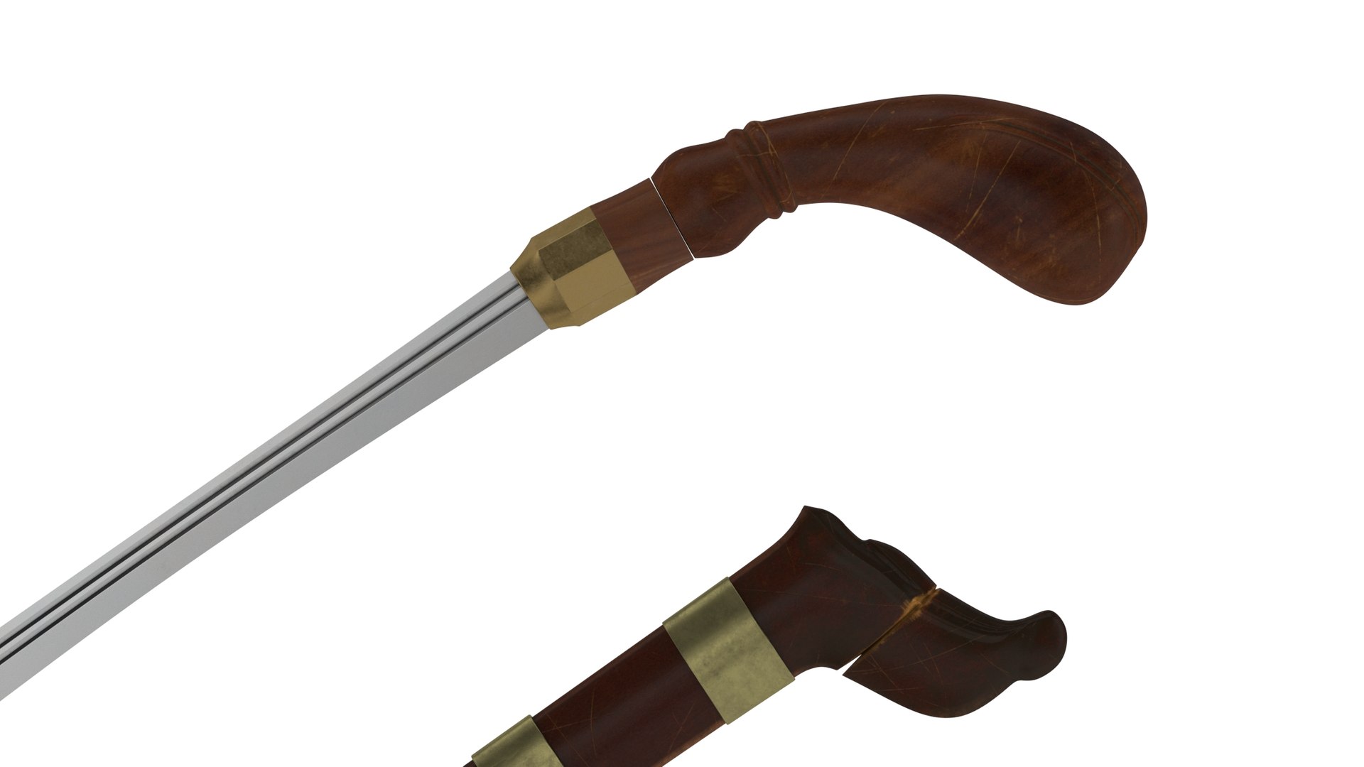 Badik Sword Model - TurboSquid 1742556