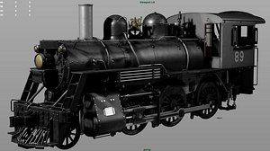 3ds max steam locomotive