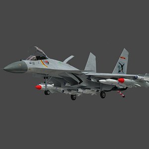 chinese  j15 flying shark fighter jet 3D model