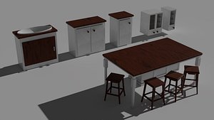 Modular Kitchen Asset model