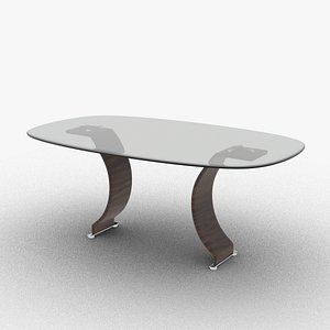 table glass 3D model