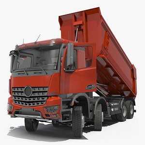Heavy Utility Dump Truck 8X8 Rigged