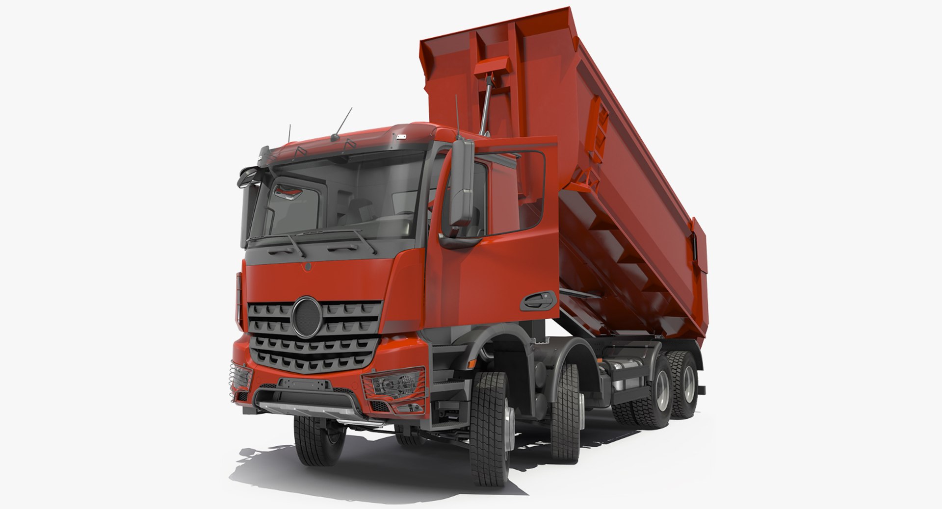 Heavy Utility Dump Truck 8X8 Rigged 3D model preview