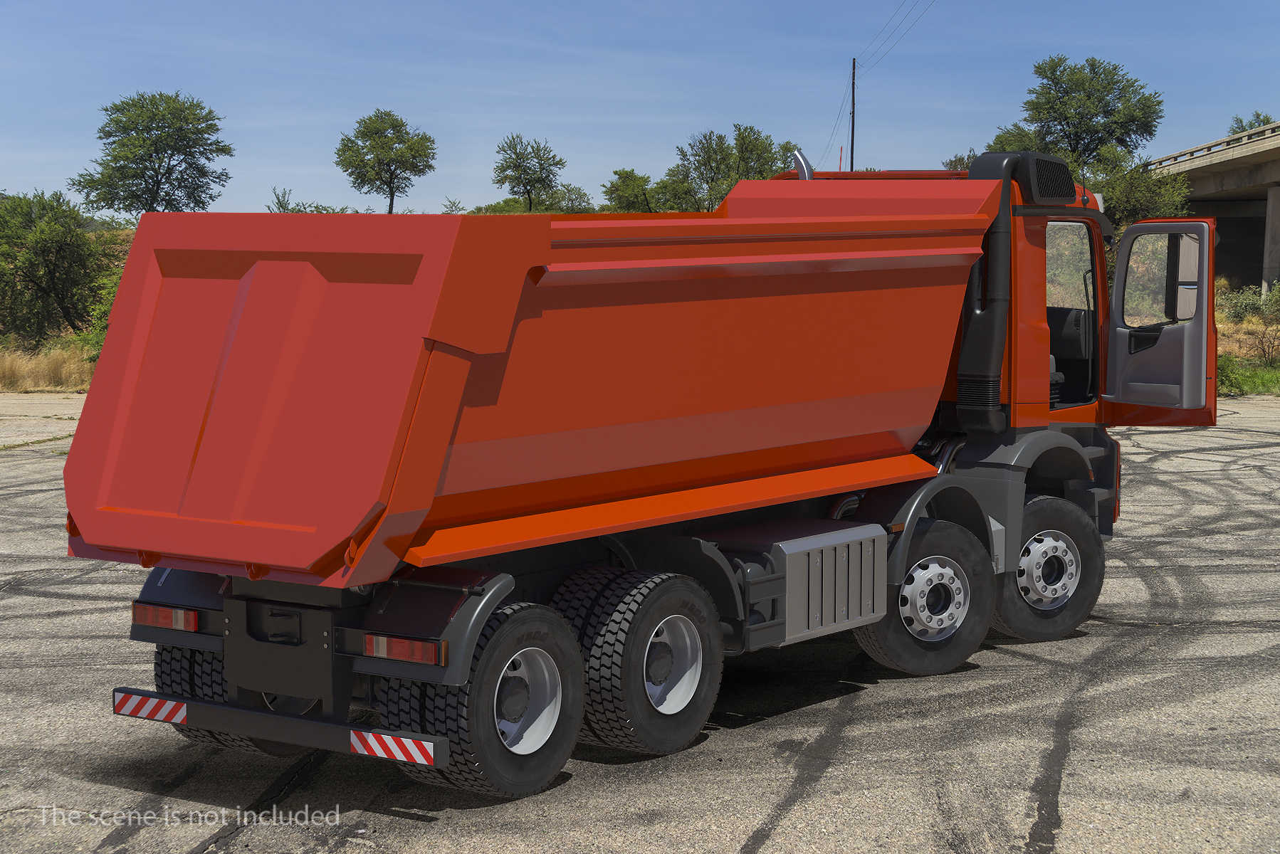 Heavy utility dump truck 3D model - TurboSquid 1423794