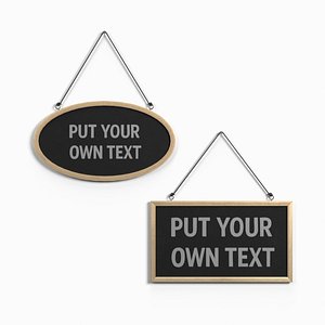 Display Sign – Artisan Wooden Wall Message Duo