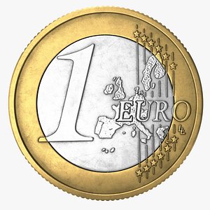 euro coin eur 3D model