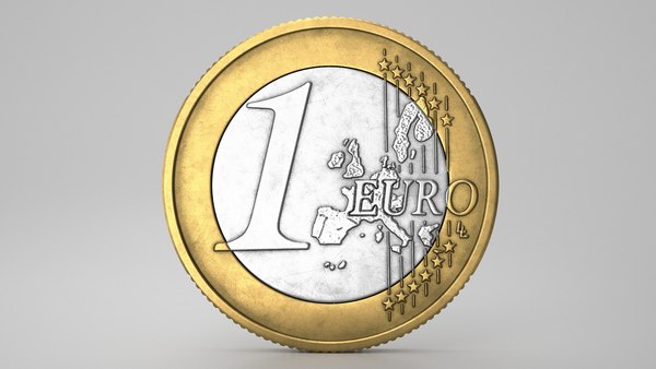 1 euro coin Modèle 3D