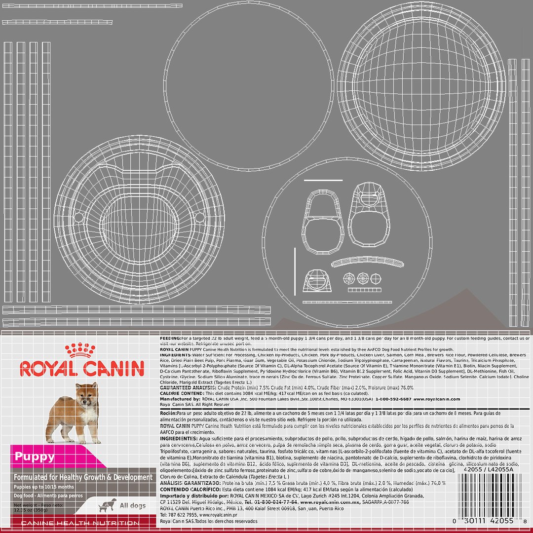 3d royal canin puppy food can turbosquid 2088875
