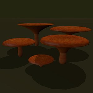 3dsmax fungus russula cartoon