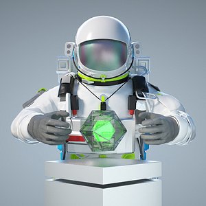 Astronaut Cosmonaut Space suit Apollo moon launch scifi core C4D OC